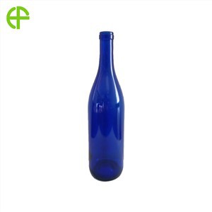 Safirblå glasflaskor