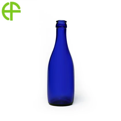 330 ml Safirblå Qiyu Mousserande vattenglasflaska
